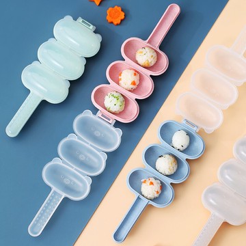 兒童飯團模具寶寶輔食吃飯米飯搖搖樂搖飯團做飯搖一搖喂飯神器