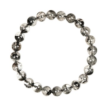 【正佳珠寶】閃靈鑽 高品赫基蒙黑閃靈 7.4-7.8mm 閃靈鑽手珠