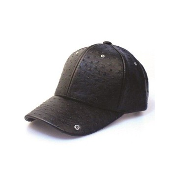 EVELET LEA STRAP CAP [BLACK]