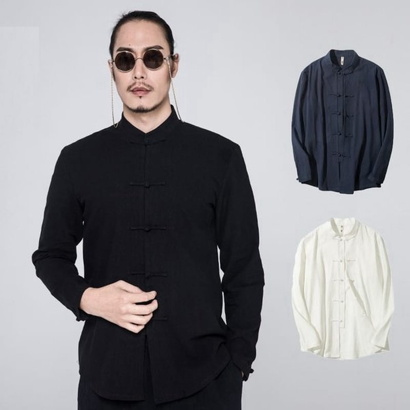 チャイナ服 メンズ チャイナシャツ カンフーシャツ 男性用 カンフー服 ジャガード チャイナボタン 中華服 中国服 カジュアル 綿麻 送料無料 通販 Lineポイント最大0 5 Get Lineショッピング