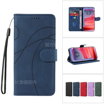 翻蓋式藝術線條保護套 適用MOTO G34 G04 G24 G84 G54 G32 G73 全包硅膠防摔手機殼 掀蓋皮套