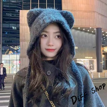 韓版復古針織毛帽【N189】