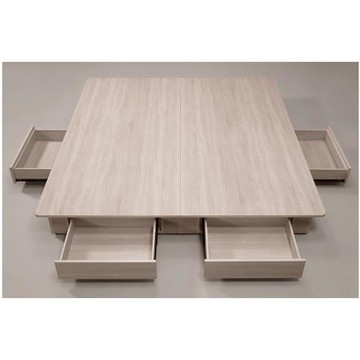 【唯熙傢俱】布萊登橡木白5尺抽屜床底