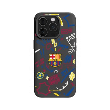 iPhone 16 Pro SolidX 黑 - FC Barcelona - Graffiti