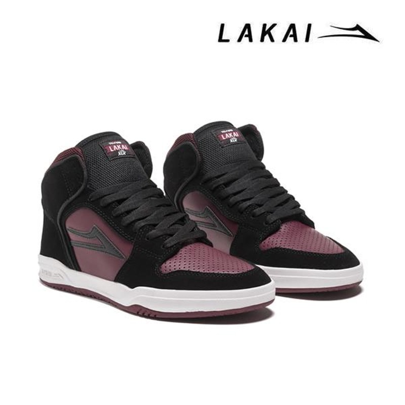 ラカイ スニーカー LAKAI TELFORD(テルフォード) BLACK/BURGUNDY SUEDE