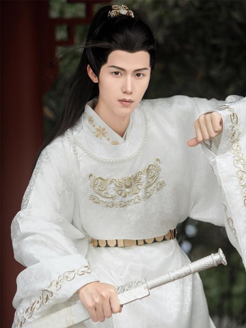 公司貨 免運 漢服男原創款唐制織金刺繡圓領袍古裝仙俠日常帥氣古風正品