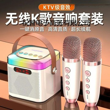 12話筒音響一體機麥克風全民歌家庭無線藍牙音箱家用唱歌神【北歐家居生活】