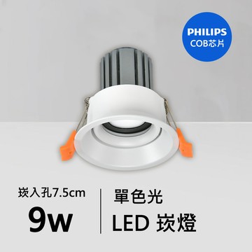 9W防眩光崁燈｜QC-20151W-A09-飛利浦芯片
