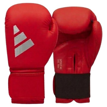 adidas 愛迪達 SPEED 50 拳擊手套 ADISBG50  紅銀色  1套  6oz