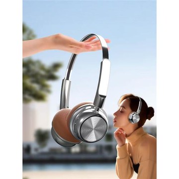 新款頭戴式復古潮流無線藍牙降噪金屬耳機美拉德街拍出片網紅同款