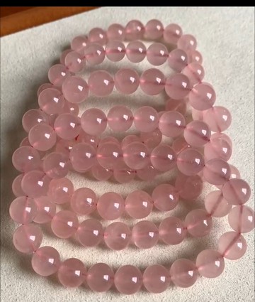 純天然水晶手串 西柚粉晶