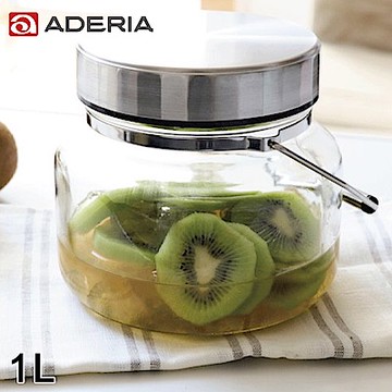 ADERIA 日本進口時尚玻璃梅酒瓶1L