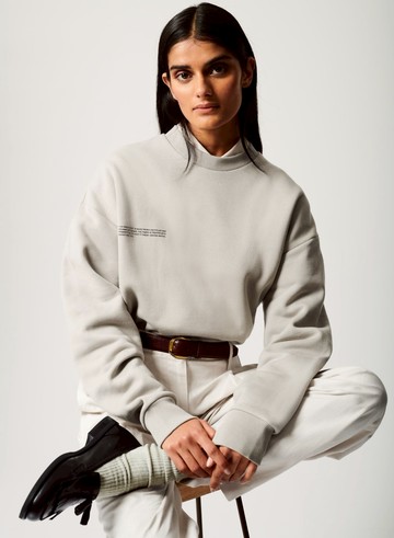 PANGAIA - 365 Heavyweight Sweater - stone - XXS XXS