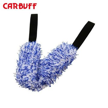 CARBUFF 輪框清潔拉力帶-藍白