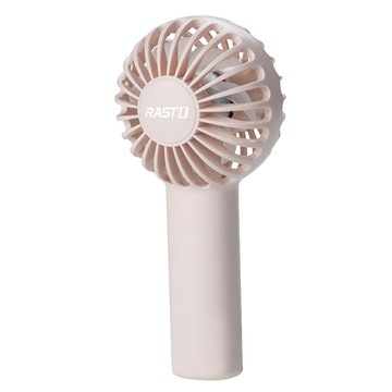 RASTO RK14 隨身便攜三段風速手持充電風扇 附掛繩 + Type C充電線  R-PCF014  藕色