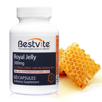 【美國BestVite】必賜力天然高濃縮蜂王乳膠囊1瓶 (60顆)