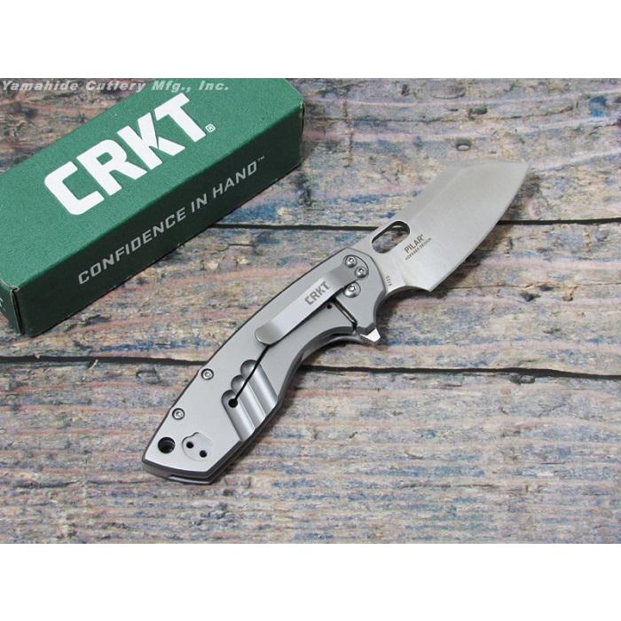 CRKT 5315 ピラー・ラージ ステンレス 折り畳みナイフ,コロンビアリバーナイフツール PILAR LARGE WITH Stainless HANDLE