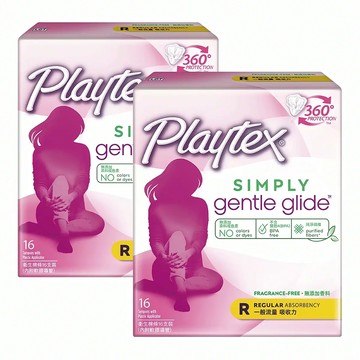 美國 Playtex 導管式衛生棉條  一般流量  16支  2盒