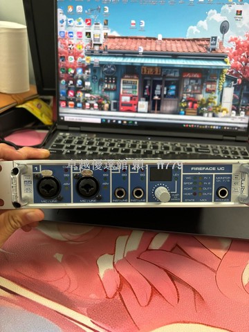 【卓越優選館】RME UC 專業高端直播錄音聲卡搭配紐曼105麥克風 超清晰音質 話放耳放一體 直播錄音神器 功能正常 配件齊全