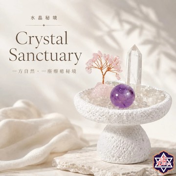 [水晶．美學．療癒]水晶秘境系列-設計款N19 白水晶 消磁 淨化 招財．轉化．豐盛能量 水晶盆栽
