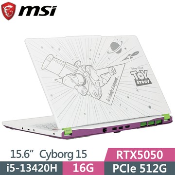 MSI Cyborg 15 Toy Story Edition C13WE-423TW (i5-13420H/16G/512G SSD/RTX5050/15.6/W11)