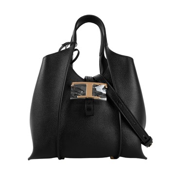 TODS T Timeless 附小袋迷你手提/斜背二用包(黑色) XBWTSBA9100Q8EB999