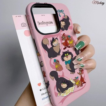 新品手機殼.路西法貓蘋果17/16手機殼iPhone15ProMax菲林二合一14/13/12/11磨砂
