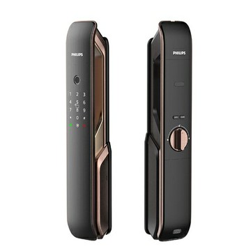 【送安裝】門鎖 電子鎖 Philips 飛利浦 9200 5合1 推拉款 原廠保固 大門 門鎖 智能 防盜鎖 指紋鎖