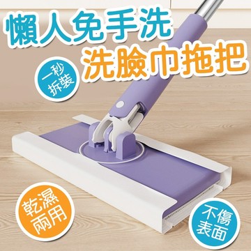 拖把 小拖把 除塵拖 乾溼拖 平板拖把 除塵拖把 懶人 洗臉巾拖把 平板拖把 免手洗拖把 拖把組