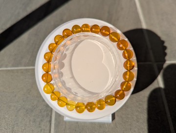 天然琥珀 金珀手鍊【8mm】