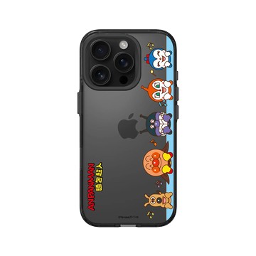 iPhone 16 Pro Clear (相機按鈕) 酷墨灰 - Anpanman麵包超人 - 可愛注視中！