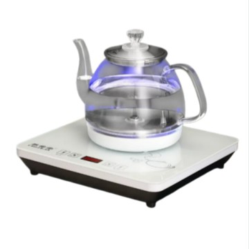 便利生活小物 110V 美規全自動底部上水煮茶壺 高硼矽玻璃恆溫養生壺 送抽水管家用泡茶專用電茶爐
