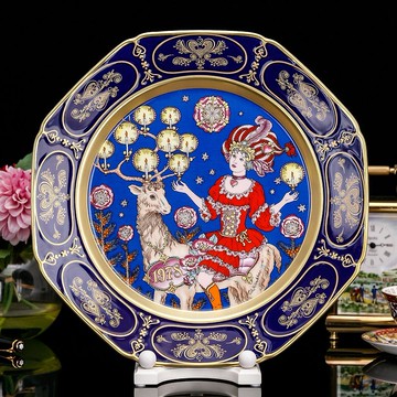 德國製Hutschenreuther獅牌1978年冬日詩歌極盡奢華絕世珍藏陶瓷