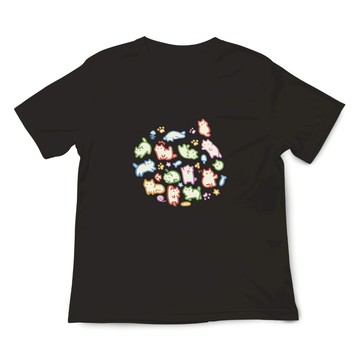 JZ TEE 彩色貓咪們 印花短袖T恤