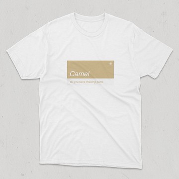 Love Camel 要不要吃口香糖 精梳棉舒適短T