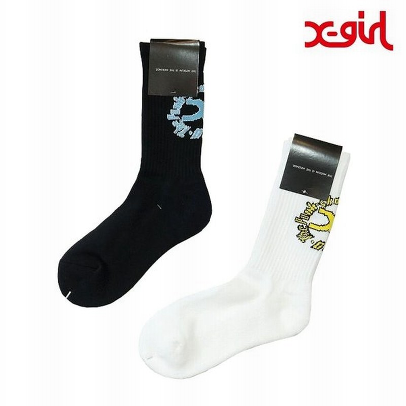 エックスガール ソックス 靴下 レディース X Girl Circle X Logo Rib Socks 通販 Lineポイント最大0 5 Get Lineショッピング