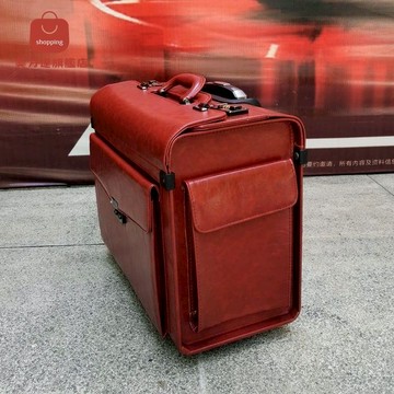行李箱 旅行箱 拉杆箱 18寸機長空姐男女皮箱行李箱拉桿箱乘務員商務登機律師旅行箱子 八折減免 特價出 可開發票