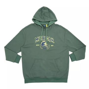 NCAA 帽T 綠色 像素風 復古 連帽T 中性 7555105172