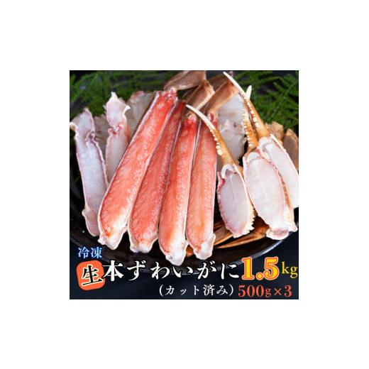 ふるさと納税 茨城県 大洗町 生冷 ずわいがに カット済み 1.5kg (500g × 3) カジマ ずわい蟹 ズワイガニ かに カニ 蟹