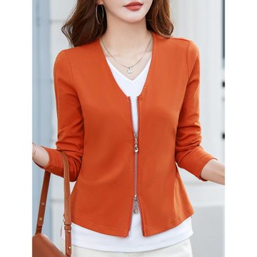 假兩件純棉長袖t恤女2025新款秋冬寬松休閑打底衫女外穿春秋上衣