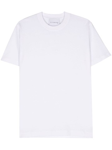 John Richmond - logo-embroidered cotton t-shirt - men - Cotton - L - White