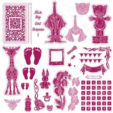 蘭花家庭足跡模組刀模Scrapbook切割模具Diy壓花模板剪貼簿賀卡