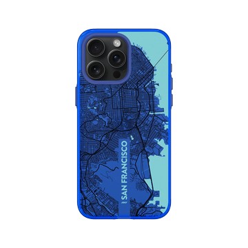 iPhone 15 Pro Max Clear 激光藍 - JOCR - San Francisco (Black Logo)