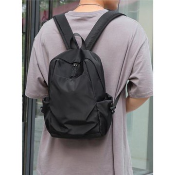 潮流休閒雙肩包 旅行迷你包 小號男背包 單色後背包 雙肩包 休閒後背包