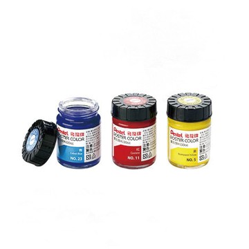 【Pentel 飛龍】廣告顏料 30cc 24色可選 單色6瓶/盒 POS-T - 62橘黃