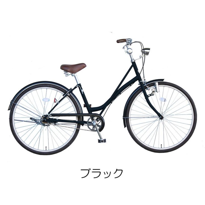 自転車 ２６インチ レトロ おしゃれ シティサイクル ママチャリ vianova 【ピース】 通勤 通学 | LINEブランドカタログ