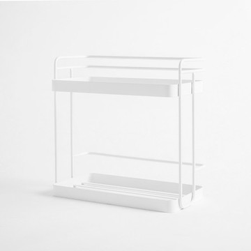 INK鐵製烤漆桌上層架 白