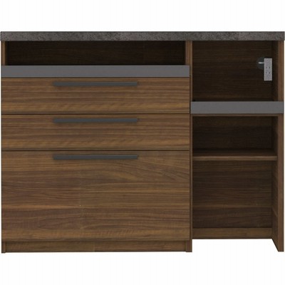 家具 収納 キッチン収納 食器棚 キッチンストッカー 食品ストッカー Boulder ボルダー 石目調天板キッチンシリーズ カウンター 幅1cm 奥行50cm H 通販 Lineポイント最大get Lineショッピング