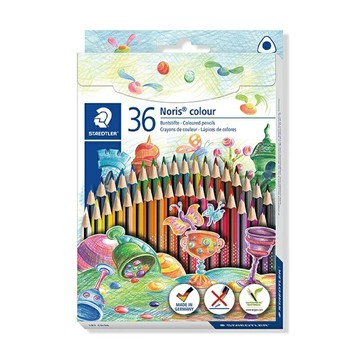【STAEDTLER 施德樓】環保科技三角色鉛筆36色組 MS187-CD36【APP滿額下單10%點數(單一帳號最高5000點)】1/31止