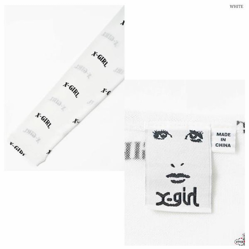 セール X-girl エックスガール LOGO SHEER CROPPED TOP